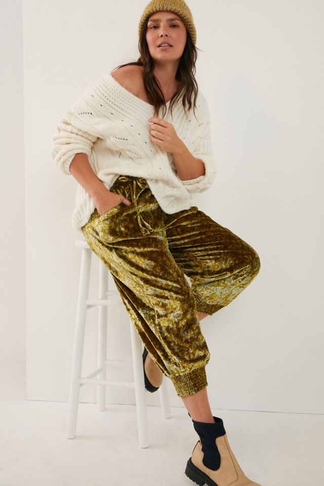 Gloria Velvet Joggers #5