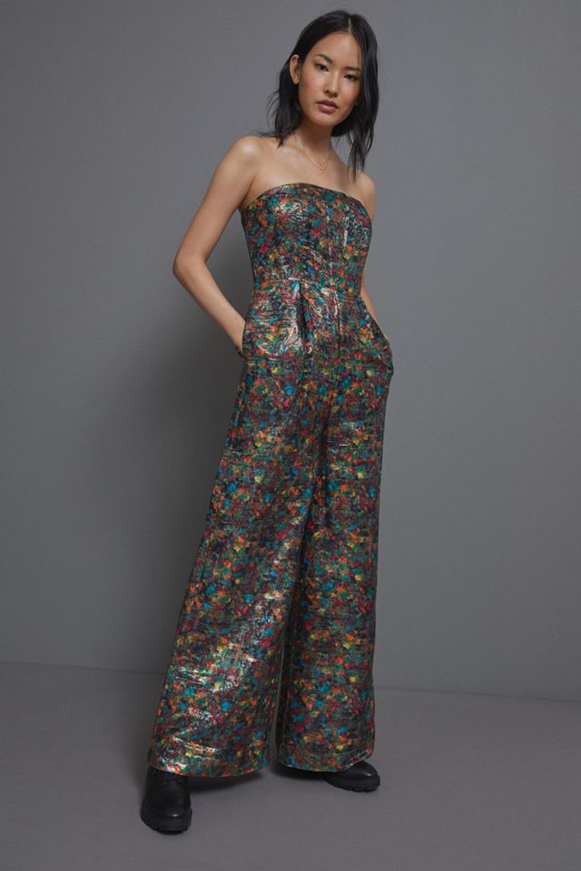 Maeve Samantha Shimmer Wide-Leg Jumpsuit #1