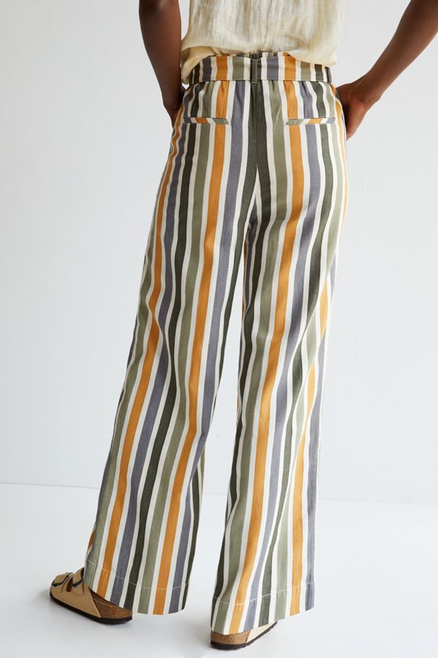 Maeve Paperbag Wide-Leg Pants