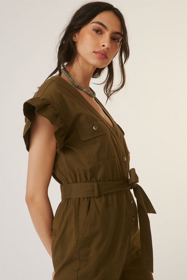Tapered Ruffle Jumpsuit #1