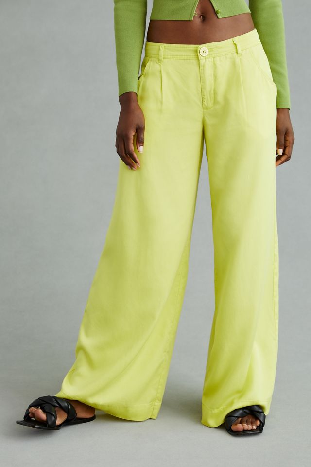 By Anthropologie Low-Rise Wide-Leg Trousers #1