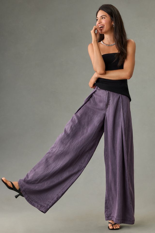 Pilcro Pleated Balloon Trousers | Anthropologie