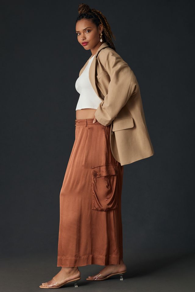 By Anthropologie Silky Pleated Culottes #5