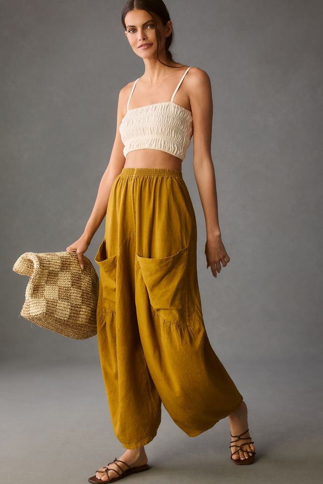 Pilcro Wide-Leg Barrel Pants #1