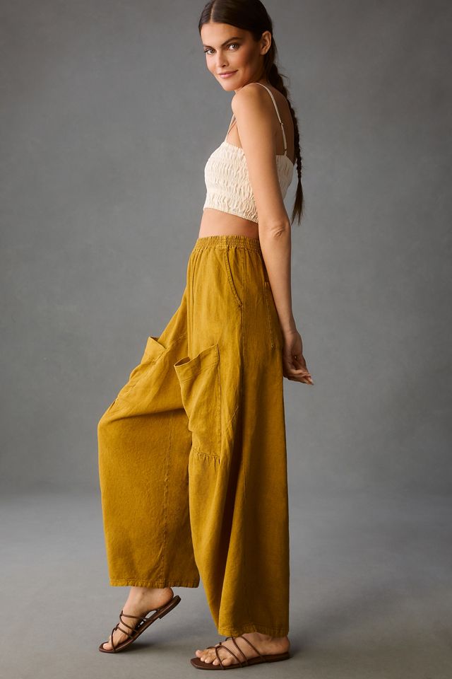 Pilcro Wide-Leg Barrel Pants #4