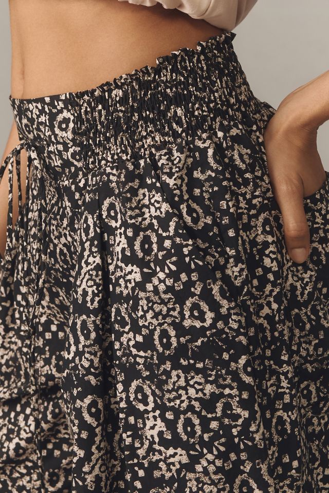 By Anthropologie Ruched Poplin Parachute Pants #3