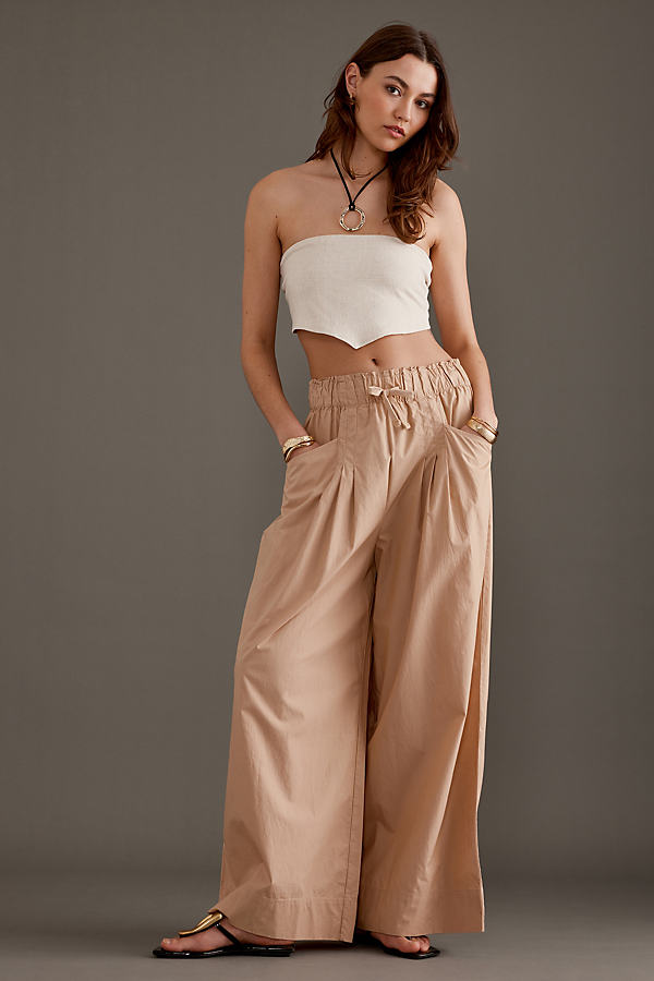 Maeve Skirty Utility Wide-Leg Trousers