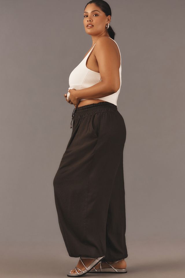 By Anthropologie Linen Smocked Balloon Pants | Anthropologie