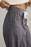 Maeve La Ponche Linen Pull-On Wide-Leg Pants