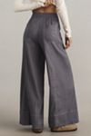 Maeve La Ponche Linen Pull-On Wide-Leg Pants