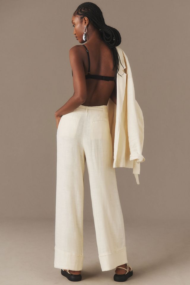 By Anthropologie Linen City Beach Trouser Pants #2