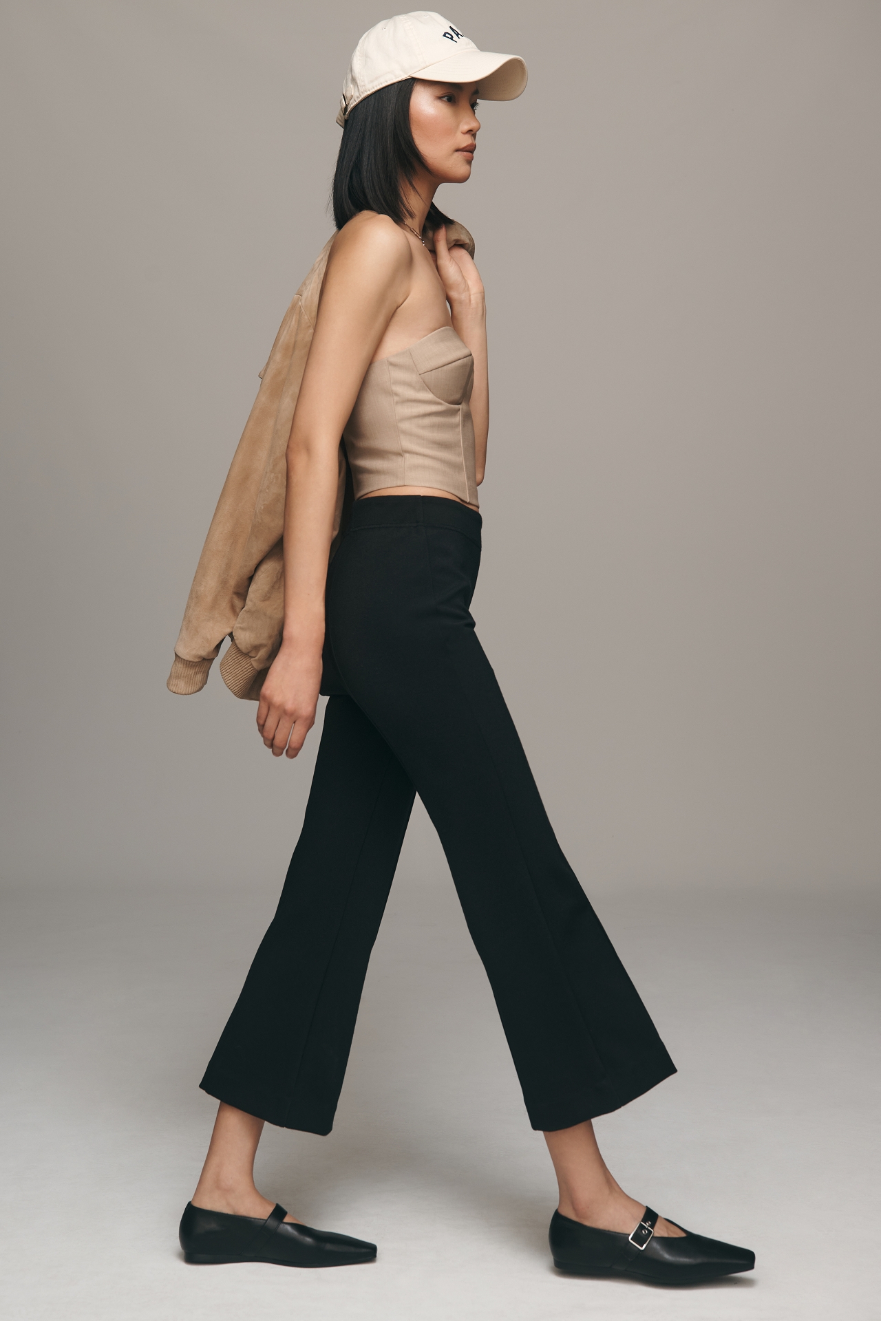 The Margot Kick-Flare Cropped Pants by Maeve: Solid Color Edition