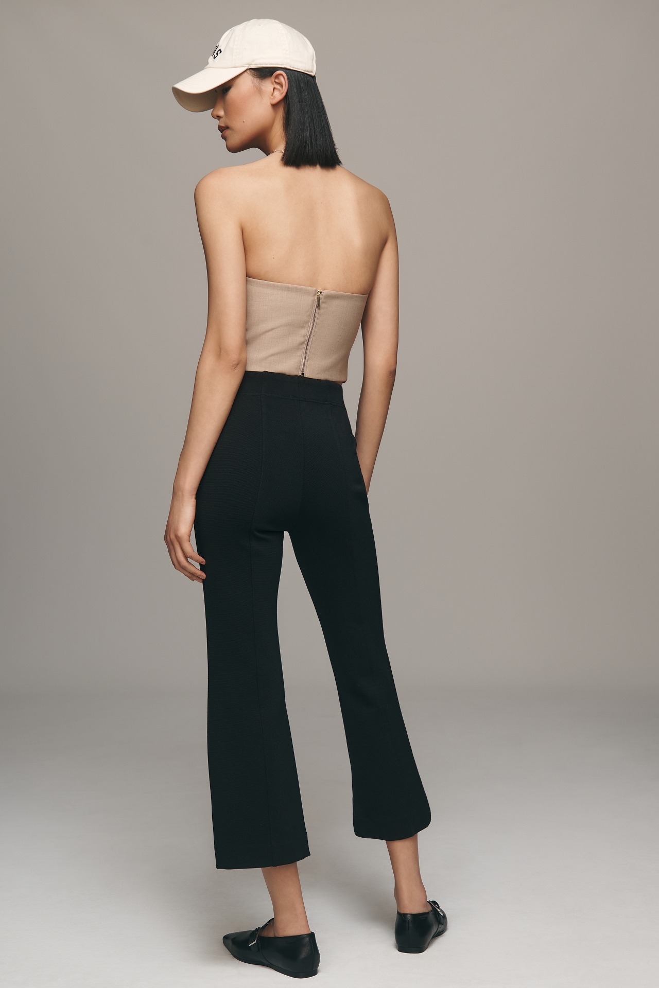 The Margot Kick-Flare Cropped Pants by Maeve: Solid Color Edition