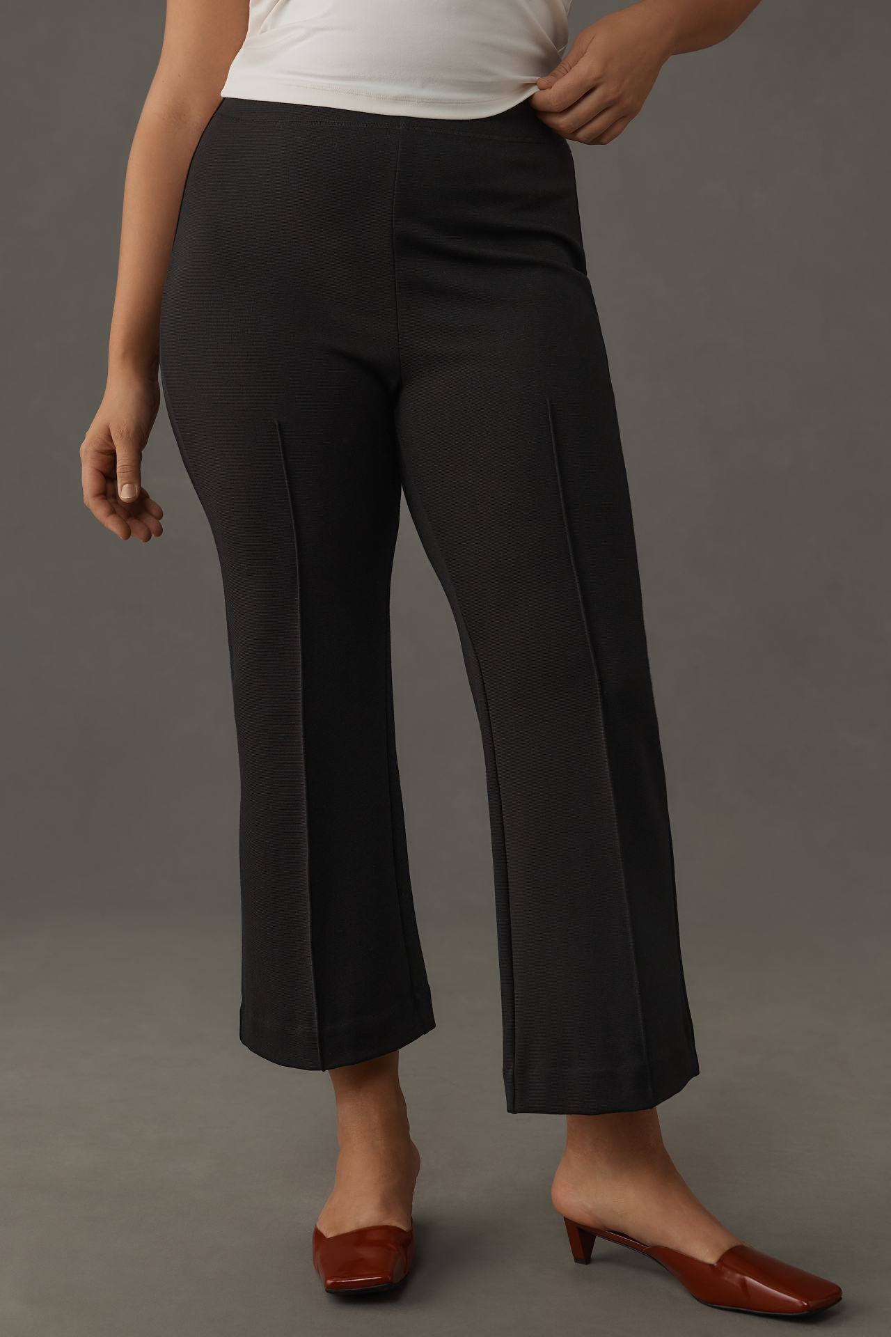 The Margot Kick-Flare Cropped Pants by Maeve: Solid Color Edition