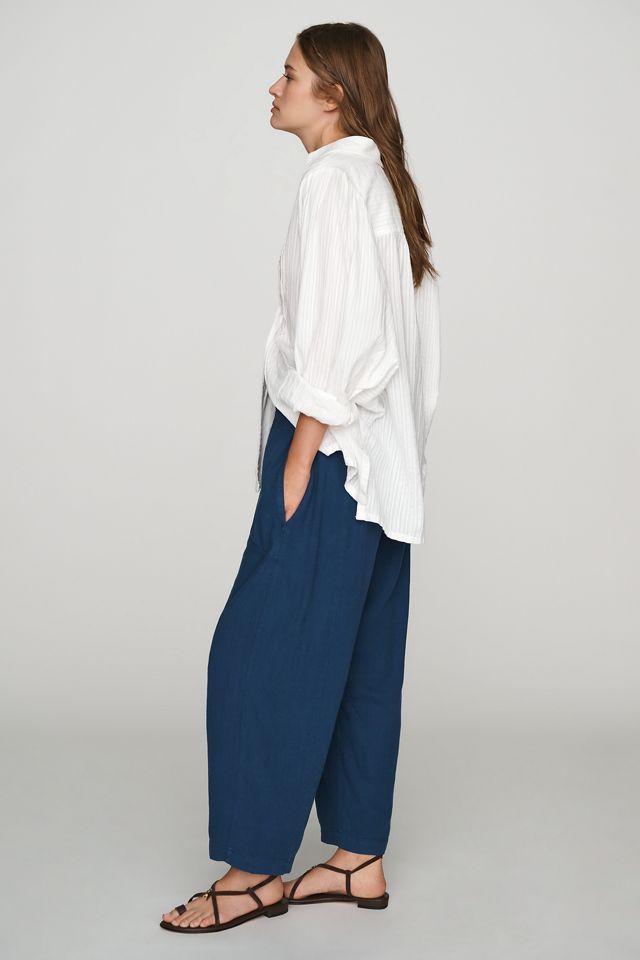 Pilcro Reese Smocked Pull-On Barrel Pants #3