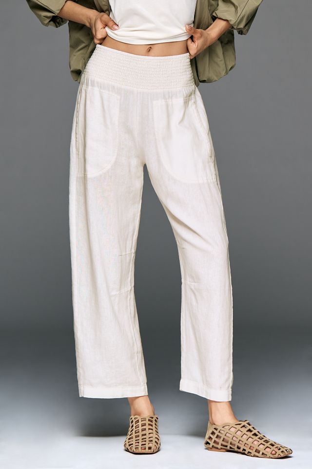 Pilcro Reese Smocked Pull-On Barrel Pants #2