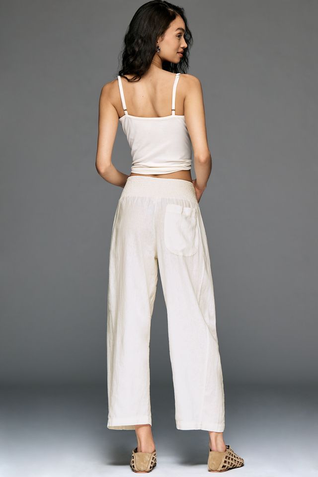 Pilcro Reese Smocked Pull-On Barrel Pants #3