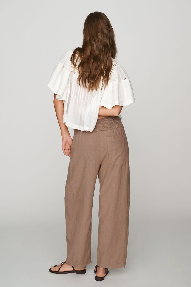 Pilcro Reese Smocked Pull-On Barrel Pants #2