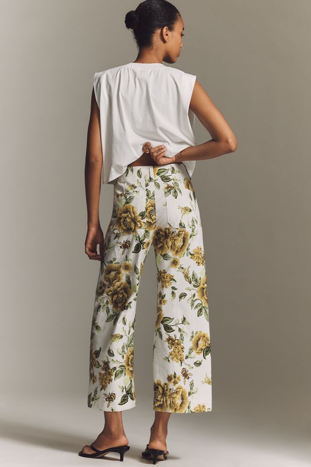 Maeve Colette Linen Blend High-Rise Wide-Leg Cropped Pants #2