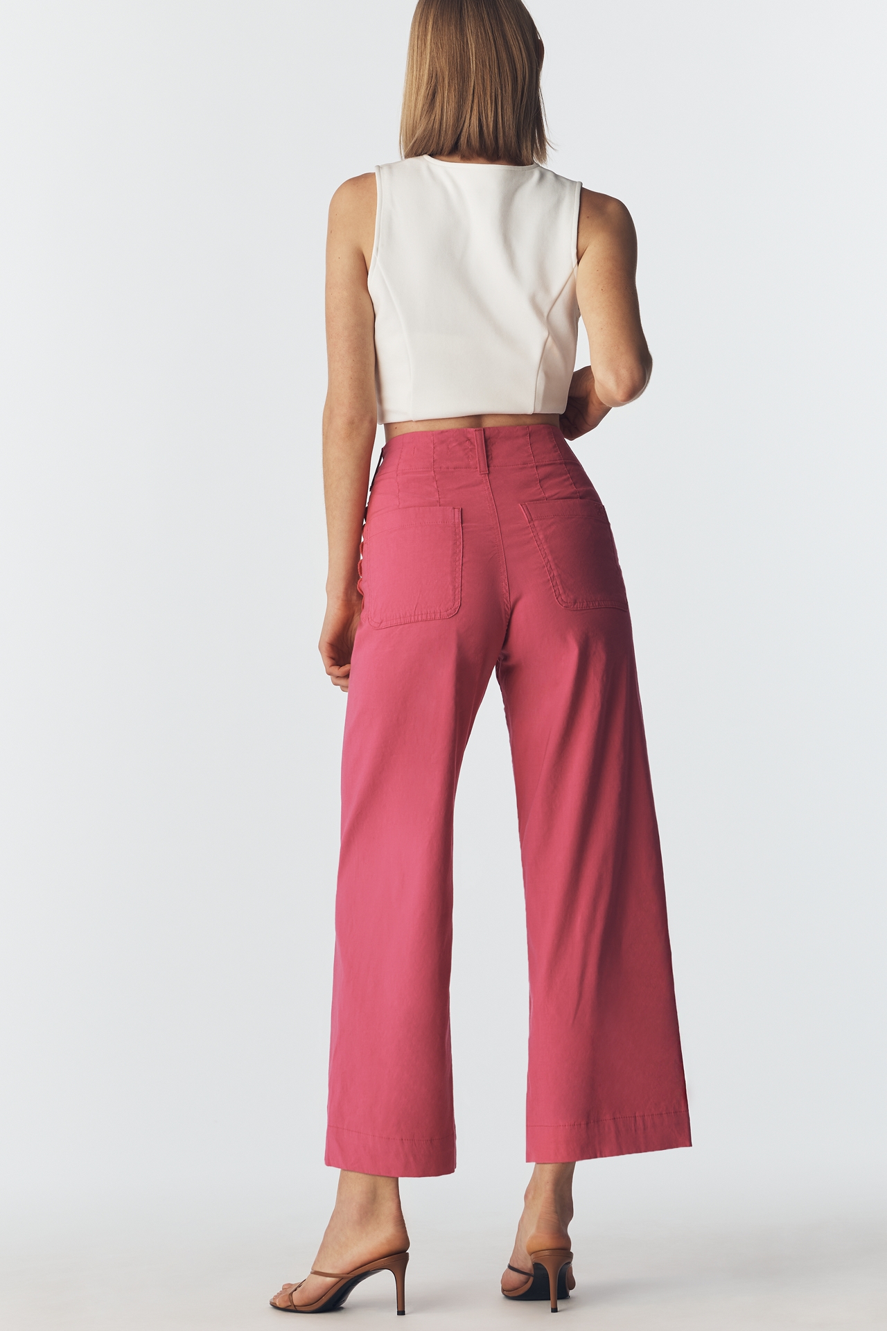 Colette Magic Fabric Scallop-Pocket Pants by Maeve