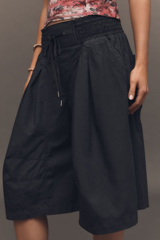 By Anthropologie Ruched Poplin Gaucho Pants #1