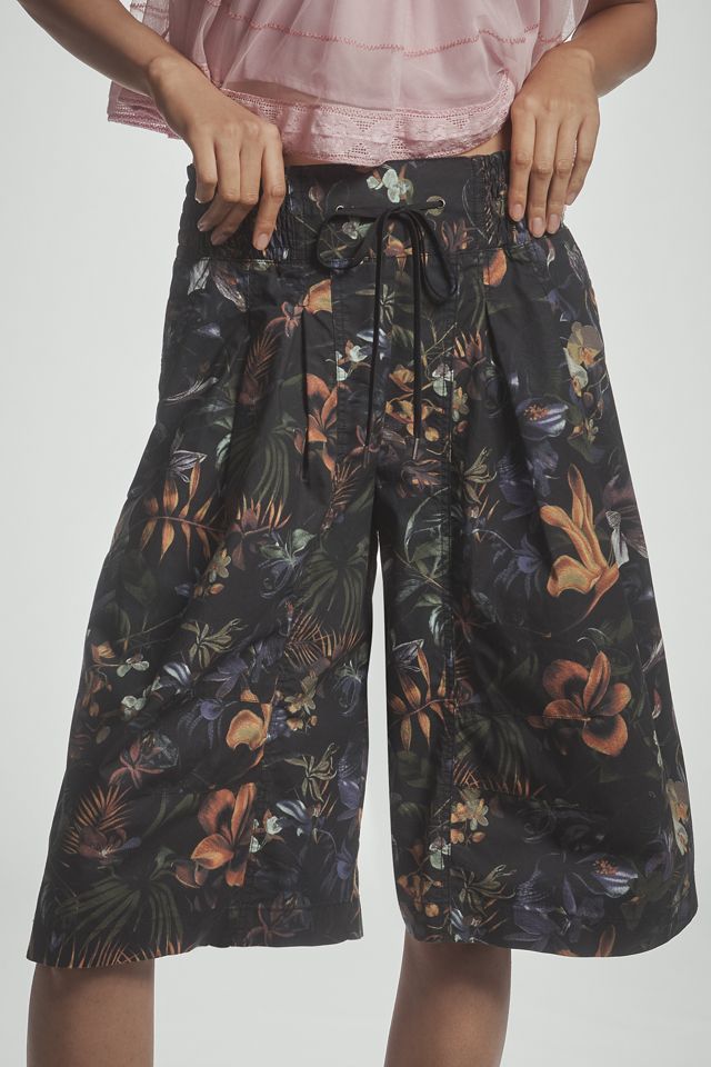 By Anthropologie Ruched Poplin Gaucho Pants #1