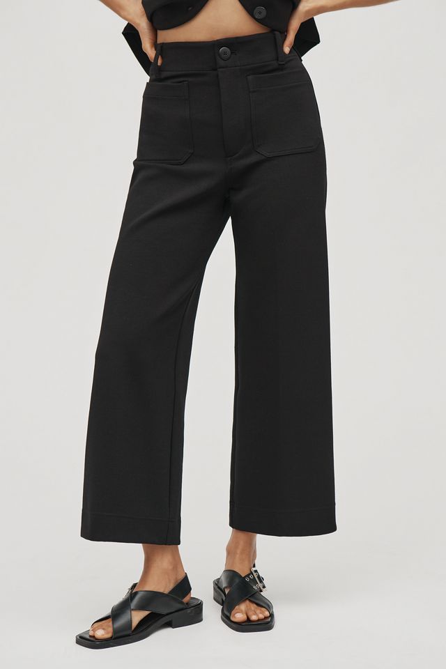 The Colette Knit Crop Wide-Leg Pants by Maeve #1