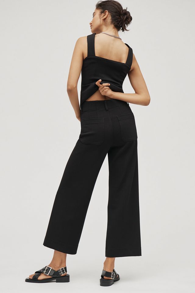 The Colette Knit Crop Wide-Leg Pants by Maeve #3