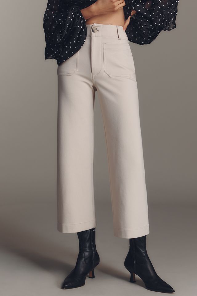 The Colette Knit Crop Wide-Leg Pants by Maeve #1