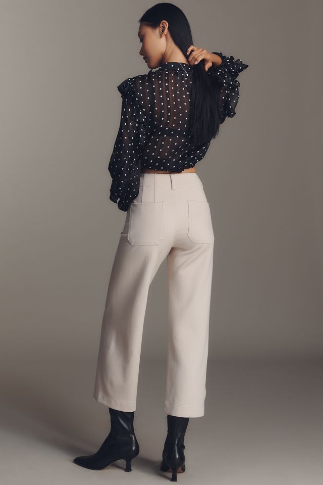 The Colette Knit Crop Wide-Leg Pants by Maeve #2