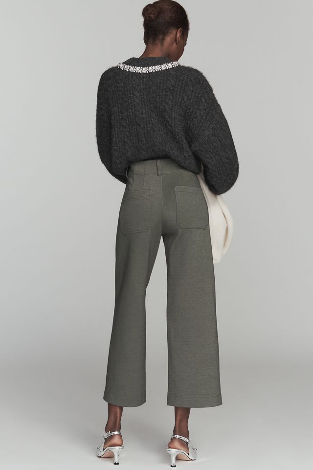 The Colette Knit Crop Wide-Leg Pants by Maeve #3