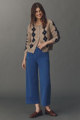 The Colette Knit Crop Wide-Leg Pants by Maeve