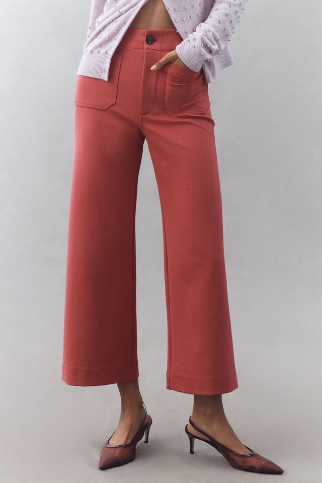 The Colette Knit Crop Wide-Leg Pants by Maeve #1