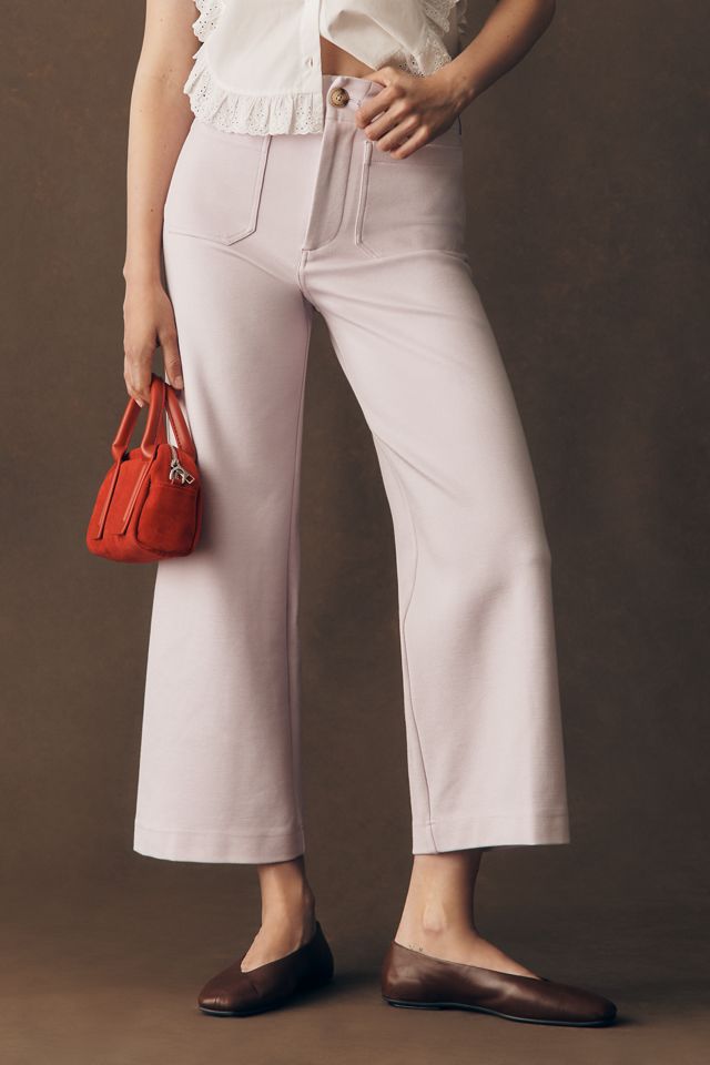 Maeve Colette Knit Cropped Wide Leg Pants #2