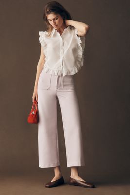 Maeve Colette Knit Cropped Wide Leg Pants