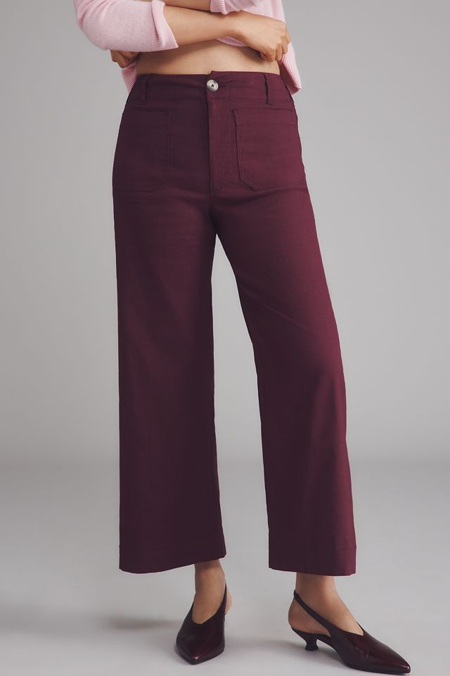 The Colette Bow Pocket Crop Wide-Leg Pants by Maeve #2