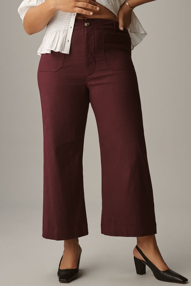 The Colette Bow Pocket Crop Wide-Leg Pants by Maeve #5