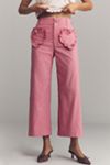 The Colette Heart Pocket Crop Wide-Leg Pants by Maeve