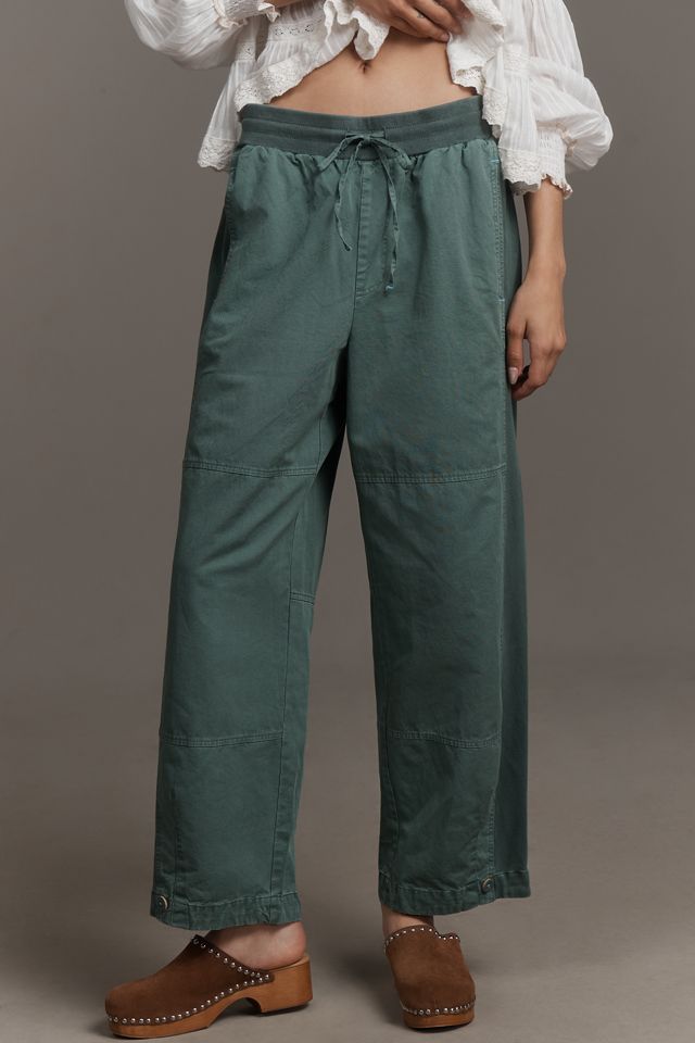 By Anthropologie Mixed Media Utility Pants #1
