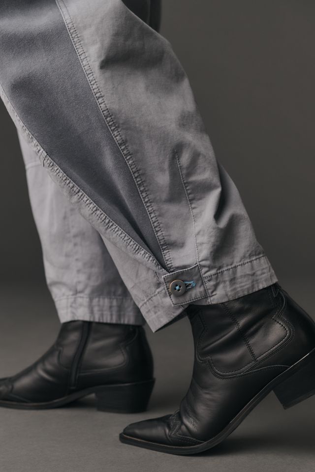 By Anthropologie Mixed Media Utility Pants #7