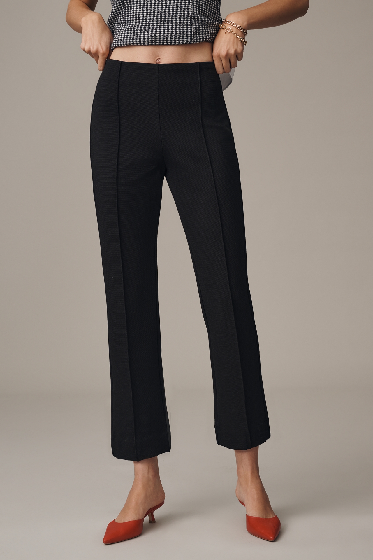 The Poppy Kick-Flare Pull-On Pants by Maeve