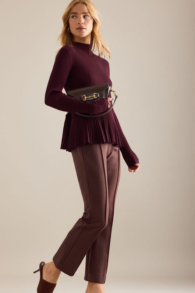 The Penny Kick-Flare Pull-On Trousers by Maeve #5