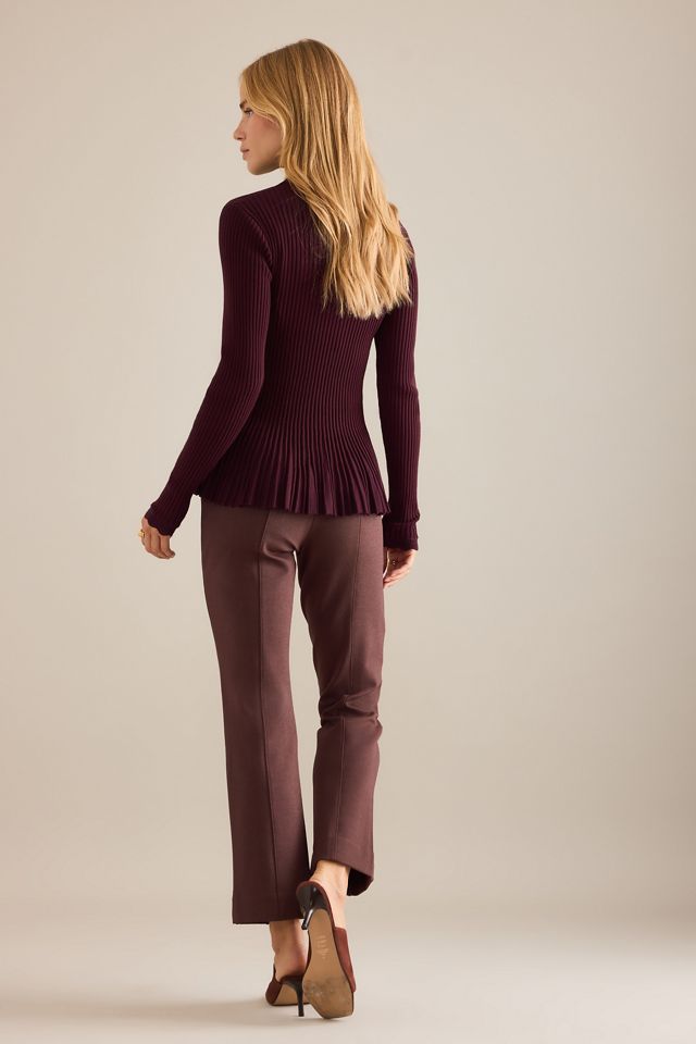 The Penny Kick-Flare Pull-On Trousers by Maeve #9