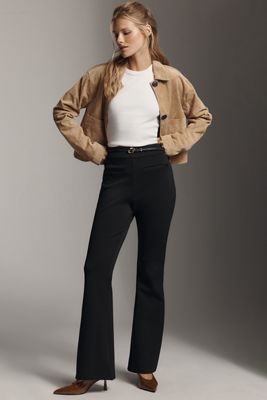 By Anthropologie High-Rise Flare Knit Pants