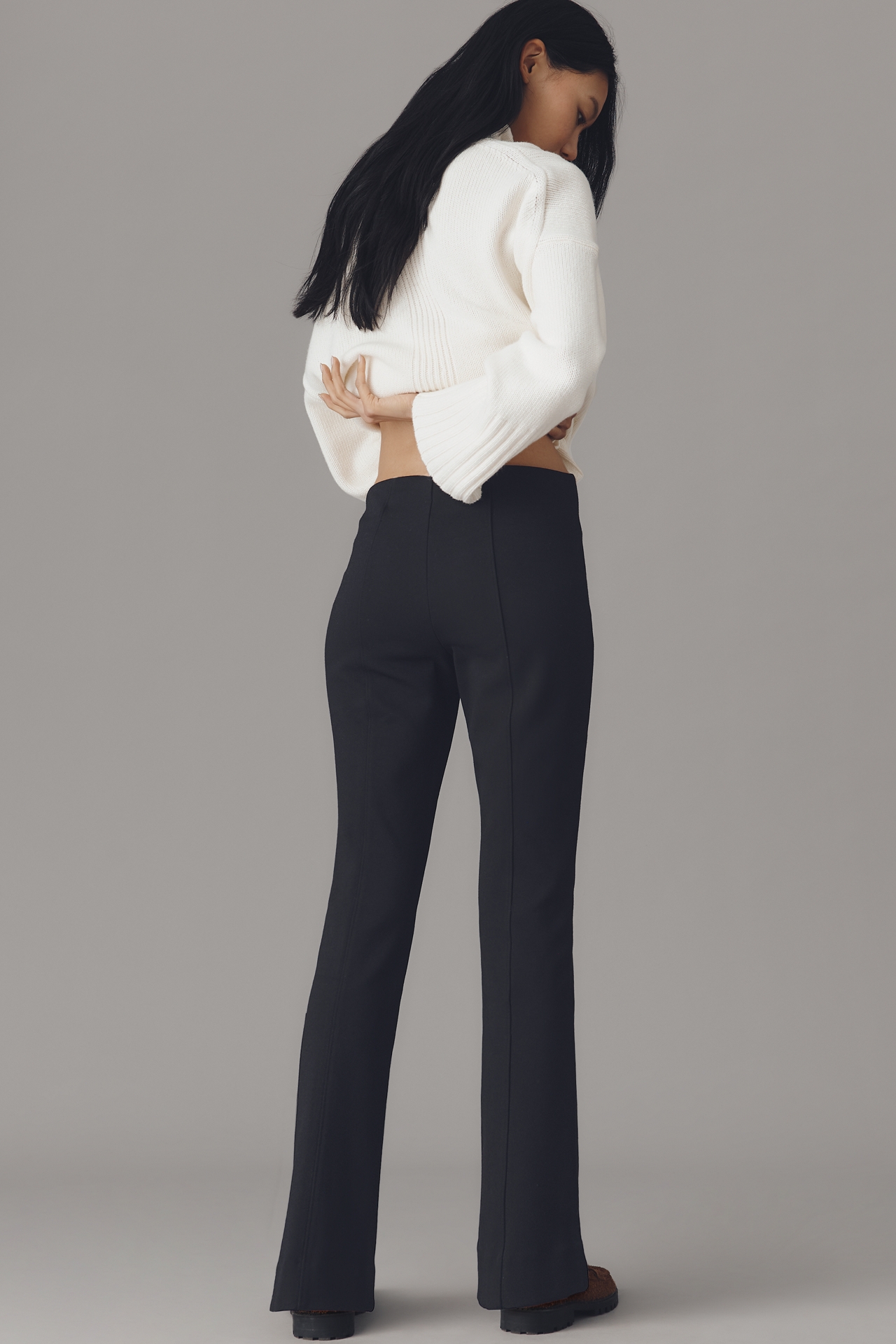 The Poppy Kick-Flare Full-Length Pull-On Pants by Maeve