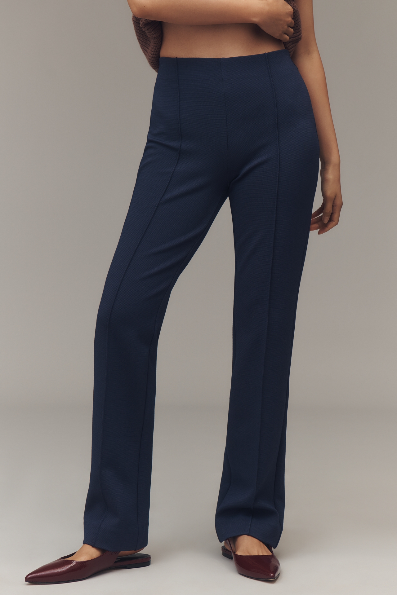The Poppy Kick-Flare Full-Length Pull-On Pants by Maeve