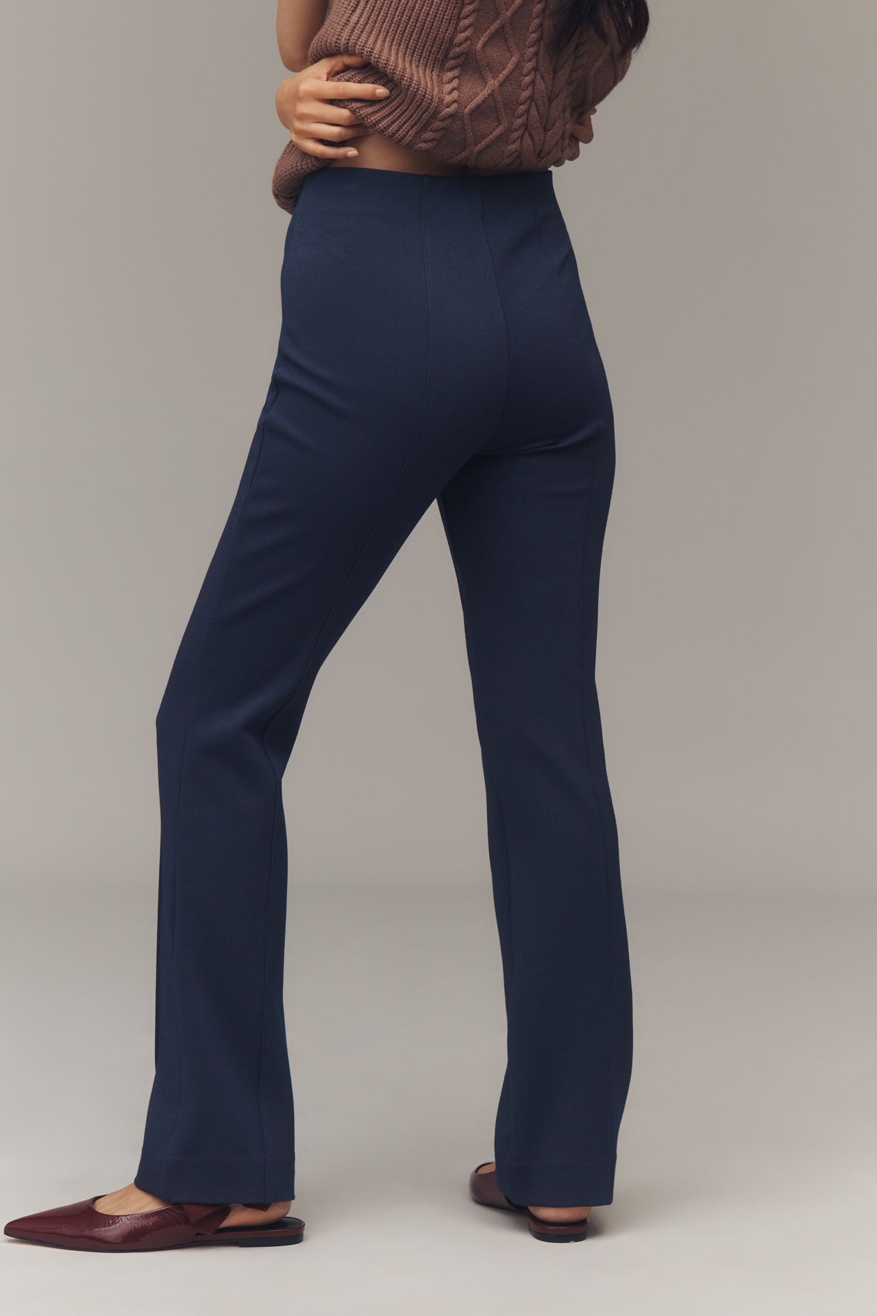 The Poppy Kick-Flare Full-Length Pull-On Pants by Maeve