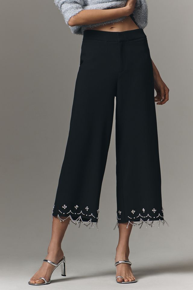 By Anthropologie Crystal Crop Trousers #2