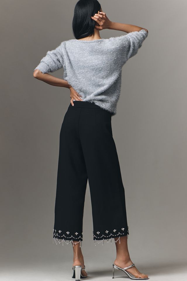 By Anthropologie Crystal Crop Trousers #3
