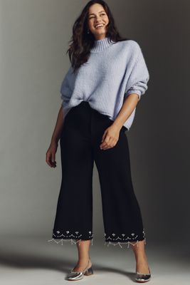By Anthropologie Crystal Crop Pants